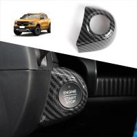 ราคา ฝาครอบสตาร์ทเครื่องยนต์สีคาร์บอนไฟเบอร์สำหรับ Ford Ranger 2023 2024แต่งรถอุปกรณ์ตกแต่งภายในแบบคลิกเดียว (44804673379)