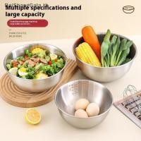 ราคา BSG 1 4 ชิ้น 17 19 22 24 ซม ชามสลัดสแตนเลสมัลติฟังก์ชั่ทําอาหารอ่างก๋วยเตี๋ยวชามรอบชามเงินภาชนะบรรจุอาหาร BSG (56759065443)