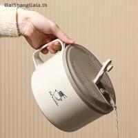 ราคา BSG 304 สแตนเลสชามโฟมขนาดใหญ่ความจุ Double Layer Anti Scald กล่องอาหารกลางวันบนโต๊ะอาหาร ฝาปิดสามารถท่อระบายน้ํา Ramen ชาม BSG (49109076431)