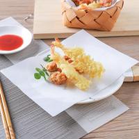 ราคา 50 แผ ่ นแพ ็ คกระดาษดูดซับน ้ ํามันสําหรับอาหารทอด Tempura ครัวเกรดอาหาร Greaseproof กระดาษ (29051710176)