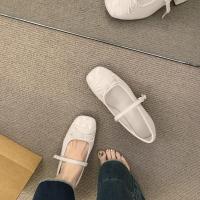 ราคา Walkon รองเท้าคุณภาพ แบบแมรี่เจนหัวเหลี่ยม สไตล์วินเทจฝรั่งเศส ทรงปากตื้น เหมาะสำหรับสาวตัวเล็ก ส้นกลาง ให้ความสบายทุกย่ (42864719770)