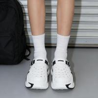 ราคา Walkon รองเท้าหัวโตแฟชั่นพื้นหนา ดีไซน์โปร่ง ระบายอากาศได้ดี สีทูโทนสวยมาก พื้นกันลื่นแน่นๆ หนานุ่ม แมทช์ใส่ได้ทุกโอกาส (56656754227)