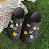 ราคา Walkon พร้อมส่งจากไทย รองเท้าหัวโตเเฟชั่น เเถมตัวติดน้องหมี สุด So cute ตัดสลับสีโทนรองเท้าได้น่ารักมากเเก คอลเลคชั่นดีๆ (28632640984)