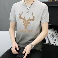 ราคา Walkon มาแรง เสื้อแฟชั่นผชสีทูโทนไล่สีสีพื้นเรียบๆมี 3 สี เสื้อยืดแฟชั่นคอกลมแขนสั้นสกรีนลายเขากวางดูดีมากๆ เสื้อผ้าคุณ (28063846402)
