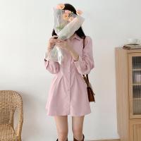 ราคา Walkon Sale ชุดเดรสแฟชั่นหญิง ทรงเชิ้ตแขนยาวสวยดูแพงสุดๆด้านหลังมีสม๊อกเอวให้ดูมีทรวดทรง แต่งกระดุมหน้าให้ด้วยน๊าาบอกเลย (26513478997)