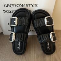 ราคา Walkon เท่ห์มาก รองเท้าแตะแฟชั่นผู้หญิง ดีไซน์สายคาดคู่ทรงเข็มขัด แต่งตัวปรับมาให้แต่ไม่สามารถปรับได้จริง วัสดุเป็นยางใส (24384190100)