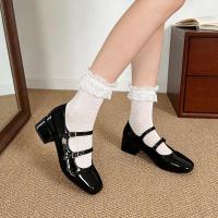 ราคา Walkon รองเท้าคัชชูแฟชั่นหัวเหลี่ยมส้นหนา รุ่นใหม่ สายคาด ส้นเตี้ยใส่สบาย หลายสี สไตล์หวาน (44328775469)