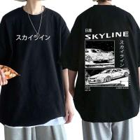 ราคา เสื้อยืดสองหน้านิทรรศภาพ anime drift AE86 และ R34 Skyline GTR สำหรับทุกเพศ (42716089775)