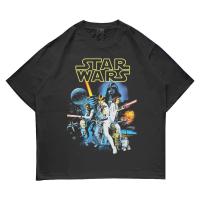 ราคา เสื้อยืดตัวละคร Star Wars คอกลมแขนสั้น ผ้าฝ้าย Unisex สไตล์นิยายวิทยาศาสตร์ ไซส์ S 4XL (40014990974)