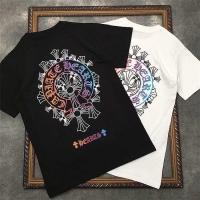 ราคา ใหม่ Chrome Plated Heart Cotton หล่อ Slim Casual T เสื้อ เสื้อคอกลม ผ้าฝ้ายแท้ด้านบน (29725404190)
