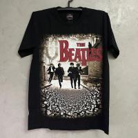 ราคา เสื้อยืด Beatles Band Luminous Rocktee Logo เสื้อผ้าผู้ชาย Cotton 100 (28729123697)