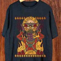 ราคา เสื้อยืด GUNS N ROSES คุณภาพสูง ในสไตล์ธรรมชาติเรียบง่าย (27490424498)