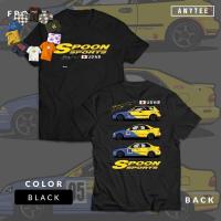 ราคา จัดส่งตลอด 24 ชั่วโมง ผ้าฝ้าย การออกแบบดั้งเดิม Honda Civic Spoon SportsEG EK ESI JDM เสื้อยืดรถญี่ปุ่น ANTATE เสื้อยืดพิมพ์ลายสีดําเรียบง่าย (41967441213)