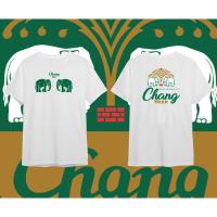 ราคา เสื้อยืดผู้ชายผ้าฝ้าย 100 พิมพ์ลายช้างโรงงานเบียร์ช้าง ผู้ชายและผู้หญิงแฟชั่นแขนสั้นเสื้อยืดเบียร์ (27323472777)