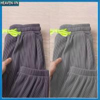ราคา ผลิตภัณฑ์ใหม่ ผู้ชายผ้าไหมน้ําแข็ง Sweatpants เอวยางยืด Drawstring กางเกงหลวมกางเกงขนาดบวก (52508055122)
