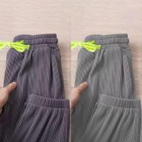 ราคา ผลิตภัณฑ์ใหม่ ผู้ชายผ้าไหมน้ําแข็ง Sweatpants เอวยางยืด Drawstring กางเกงหลวมกางเกงขนาดบวก (47408069217)