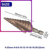 ราคา จัดส่งรวดเร็ว M35 5 Cobalt Step Drill Bit 3 12 4 22 6 24 ดอกสว่านโลหะกรวย HSS (28439709271)