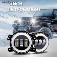 ราคา ALT รถ LED 4 นิ้วกันชนหน้าไฟตัดหมอกสําหรับ Off Road พร้อม ไม่มีสีขาวสีเหลือง Halo แหวน DRL Angel Eyes โคมไฟ 30W ไฟตัดหมอก DRG (49109076883)