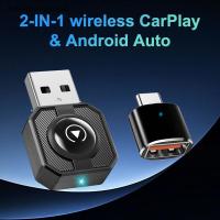 ราคา ALT Mini Wireless CarPlay Android อะแดปเตอร์อัตโนมัติแบบมีสายไร้สาย 2 In 1 Mini Car Ai กล่องสําหรับ Audi Toyota VW Peugeot Plug และ Paly DRG (49509085880)
