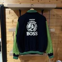 ราคา Vintage SUNTORY BOSS COFFEE Leather Varsity Jacket (29841310614)