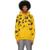 ราคา ALEXANDER MCQUEEN Bird Graphic Hoodie In Chrome Yellow (28813499473)
