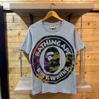 ราคา BAPE Mix Camo Big Busy Works Tee Grey (24164800521)