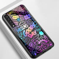 ราคา เคสสำหรับ Samsung A9 2018 A8 2018 เคสโทรศัพท์แมวเปลือกแก้วกันกระแทก (58003265397)
