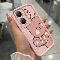 ราคา เคสสำหรับ VIVO Y27 Y36 4G Y36 5G Y27 5G Y77T Y27s Y35 Y35 5G เคสโทรศัพท์หมีกบสามสีซิลิโคนกันกระแทก (55103500935)