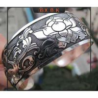 ราคา สร้อยข้อมือเงินทิเบต สีพีช มีลวดลายวัวกระทิง (57109050501)