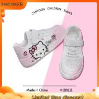 ราคา รองเท้าผ้าใบสีขาว Hello Kitty แบบ Low Top สำหรับเด็กผู้หญิง (56158282988)