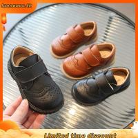 ราคา รองเท้าหนังนิ่ม ระบายอากาศ กันลื่น สีน้ําตาล สไตล์อังกฤษวินเทจ สําหรับเด็กผู้ชาย อายุ 1 6 ปี (42330140256)
