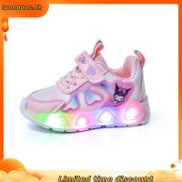 ราคา BSD รองเท้าผ้าใบนักเรียนหญิง Kuromi LED Light Laces นําเข้าโรงเรียนอนุบาลประถมศึกษาอายุ (55958608834)