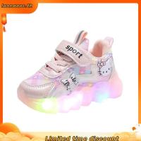 ราคา รองเท้าเด็กผู้หญิงมีไฟ รองเท้ากีฬาเด็กใส่สบาย GG เคที558 (49058241072)