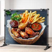 ราคา 1 ชิ้นการถ่ายภาพแบนเนอร์บทคัดย่อไก่ทอดเครื่องล้างทําความสะอาดได้โพลีเอสเตอร์พรม เหมาะสําหรับร้านอาหารฟาสต์ฟู้ด ไก่ทอดเฟรนช์ฟราย ตกแ (29844018352)