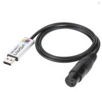 ราคา Lixada อะแดปเตอร์อินเทอร์เฟซ USB to DMX LED DMX512 คอมพิวเตอร์ PC Stage Light Controller Dimmer (29953297917)