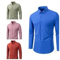 ราคา เสื้อเชิ้ตผู้ชายแขนยาว สไตล์เกาหลีเรียบหรู เหมาะสำหรับโอกาสทางการ (52809214567)