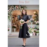 ราคา Sira Siri พร้อมส่ง เซ็ต3ชิ้น ชุดเดรสสีดำ เสื้อคลุมไหล่ เข็มกลัดโบว์ งานชุดผ้าสูท ทรงสวยหรู ดูแพงมากจ้า (47352958523)
