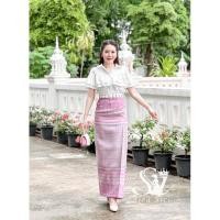 ราคา Sira Siri ชุดไทยเสื้อผ้าไหมซาติน ทรงครอป แต่งระบายรอบตัว เอวจั้มยืดได้ แมทช์กับผ้าถุงสำเร็จรูปทอลายสวยๆ (28351936273)