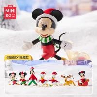 ราคา 1 กล่องเล็ก Miniso mickey mouse merry christmas figure พร้อมส่งในไทย ของแท้ มีหน้าร้าน (27570486358)