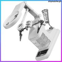 ราคา 10 LED บัดกรีอุปกรณ์เสริม Station พร้อมตารางแสงช่วยมือ Clamp แว่นขยายเดสก์ท็อป zhiymais4w (58159313931)