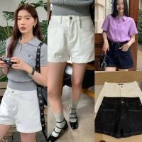 ราคา W9091 กางเกงยีนส์ขาสั้น แต่งกระเป่าด้านหน้า ผ้ายีนส์เนื้อดีใส่สบาย ทรงเอวสูง แฟชั่นเกาหลี TAG WG WE (51408653516)