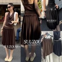 ราคา SU166 กระโปรงสั้น เอวยางยืด แต่งทรงบอลลูน ผ้ามีน้ำหนัก นิ่มใส่สบาย แฟชั่นเกาหลี TAG MM Fish (57457863159)