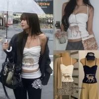 ราคา W8798 เสื้อสายเดี่ยว ไขว้หลัง ลายกวางน่ารัก ใส่ออกมาแล้วดูดีสุดๆ ผ้าดีใส่สบาย สีสวย แฟชั่นเกาหลี TAG WG WE (52809261856)