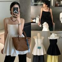 ราคา W5657 สายเดี่ยว ชายระบาย ทรงสวยเซ็กซี่มากค่ะแฟชั่นเกาหลี TAG WG WE (26286955301)