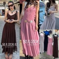 ราคา SU082 เกาะอกสายเดี่ยว สายสามารถภอดได้ งานสม็อคช่วงลำตัว แต่งผ้าพริ้วเฉียงสวย แฟชั่นเกาหลี TAG MM Fish (42279583376)