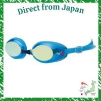 ราคา Direct From Japan MIZUNO Swimming Swimming Goggles Swim Goggles Cushion Type N3JEC621 Unisex Water Blue Yellow Mirror (52909372764)