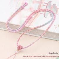 ราคา ส่วนย้อมดอกพีชเชือกเส้นเล็ก ทําเอง ถักพระเครื่องจี้เชือกจี้หยกทองทองแขวนคอเชือกด้วยเชือก (57607197678)