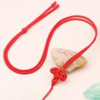 ราคา เหวินชาง ปมสร้อยคอเชือกจี้หยกจี้ทองเชือกสอบฝั่งของขวัญเล็กๆ เบนมิง ปีก้อยเชือกสีแดง (51307216477)