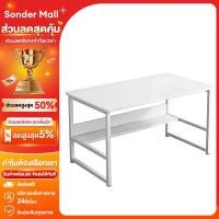 ราคา Sonder โต๊ะทํางาน 80 100 120cm ขาเหล็กหนา โต๊ะอ่านหนังสือ โต๊คอมพิวเตอร์ ชั้นวางหนังสือ โครงเหล็ก คุณภาพสูง (54405062196)