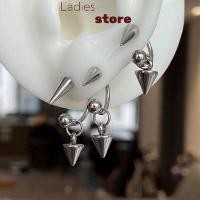 ราคา KITH 1PC Gothic Barbell Spike Drop Stud สแตนเลส ทรงโกธิก เหมาะสำหรับงานปาร์ตี้ Y2K (53808899877)